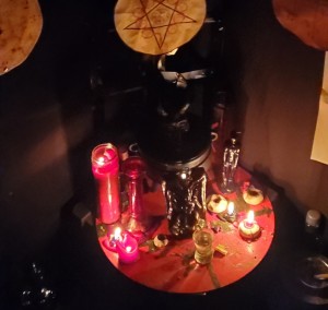 Exu Meia Noite Altar